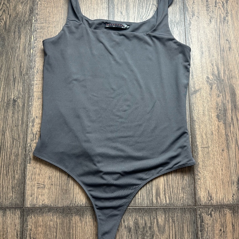 Dress Forum Charcoal Bodysuit